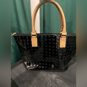 Arcadia Black and Tan Tote Bag